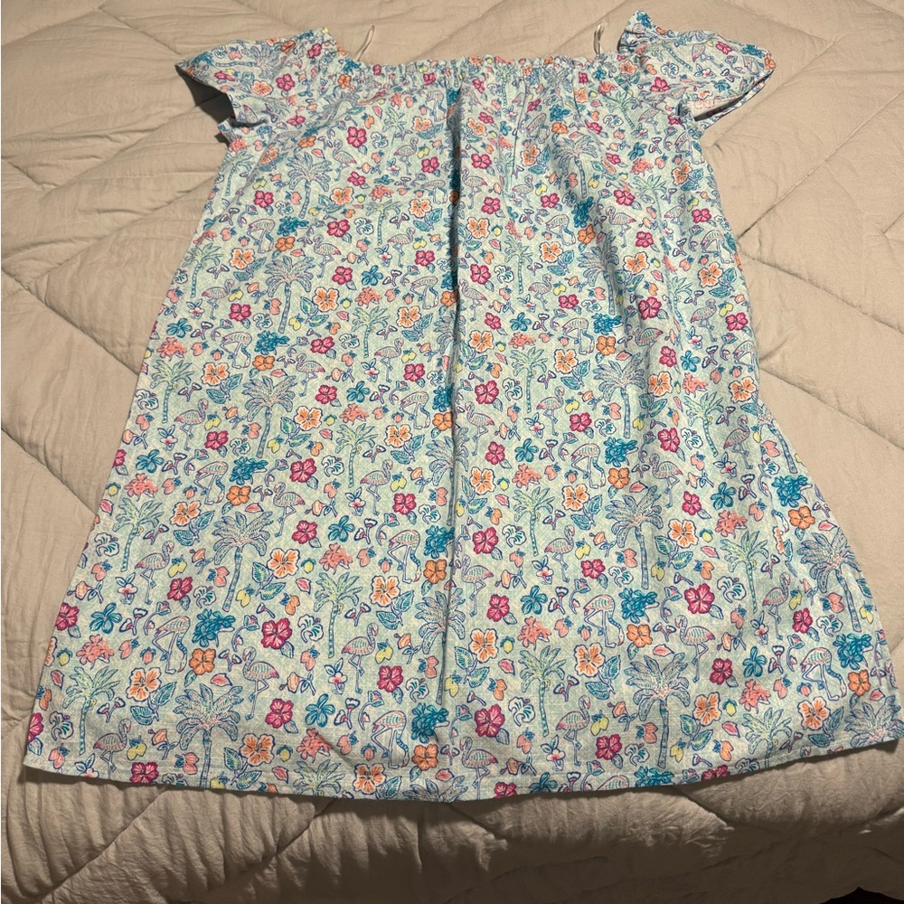 Dress with flamingos